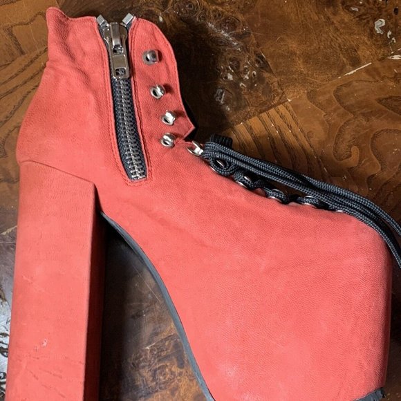 Unif Hellbounds Red Velvet size 5.5 - Picture 9 of 10